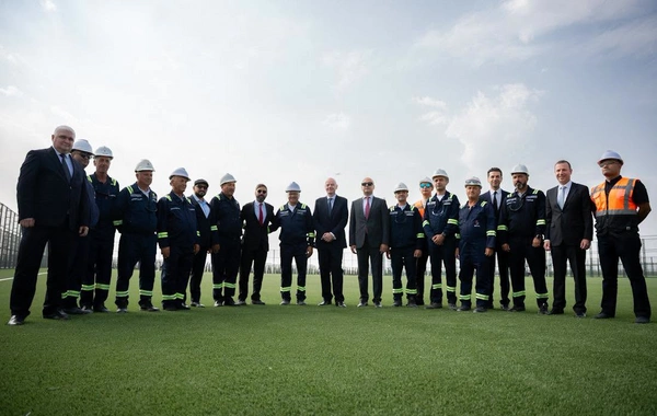 İnfantino Hövsanda inşa olunan meydançalara baxış keçirib