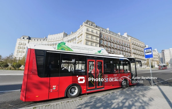Bakıda daha bir marşrut xəttinin avtobusları və hərəkət sxemi yenilənir