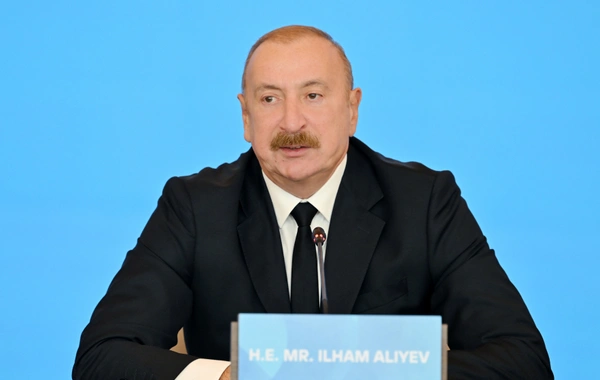 Prezident İlham Əliyev VII Ümumdünya Mədəniyyətlərarası Dialoq Forumunun açılışında çıxış edib
