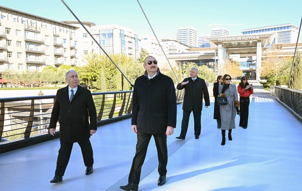 Prezident İlham Əliyev "Bakı Ağ Şəhər"də olub