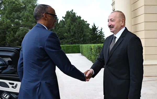 Ruanda Prezidentinin rəsmi qarşılanma mərasimi olub