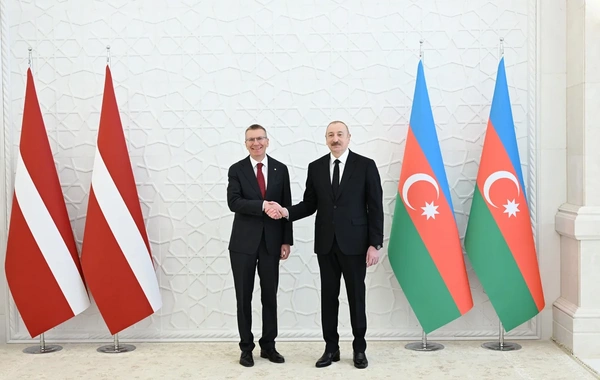 Состоялась церемония официальной встречи президента Латвии