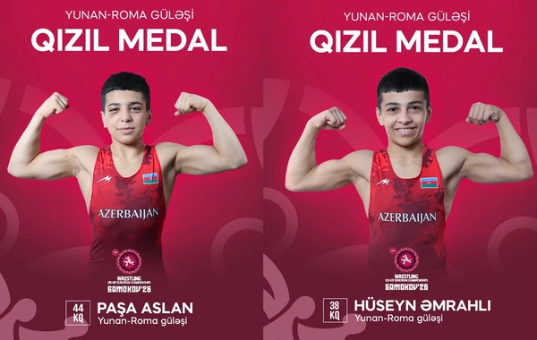 Azərbaycanın iki güləşçisi Avropa çempionatında qızıl medal qazanıb