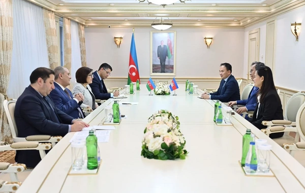 Sahibə Qafarova Kamboca Senatının sədr müavini ilə əməkdaşlığı müzakirə edib