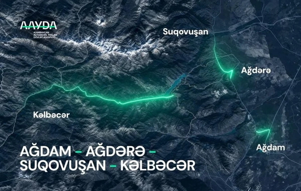Ağdamdan Kəlbəcər istiqamətində yeni nəqliyyat xətti formalaşır