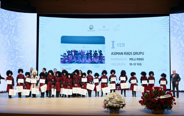 Leyla Əliyeva və Alyona Əliyeva  mükafatlandırma mərasimində iştirak ediblər