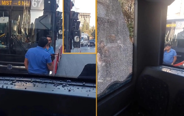 Bakıda sərnişin avtobusları toqquşdu