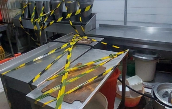 8-ci km bazarında bu yerin fəaliyyəti dayandırılıb