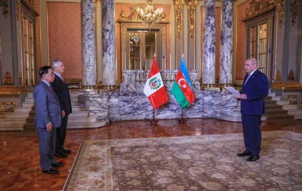 Peru Prezidenti Azərbaycan səfirinin etimadnaməsini qəbul edib