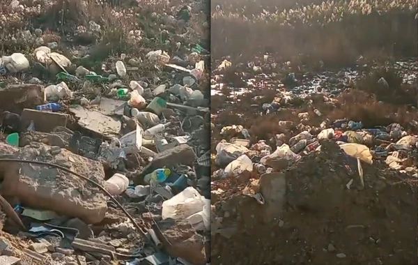 Qaradağda yaşayış məhəlləsi zibilliyə çevrilib - Sakinlər narazıdır