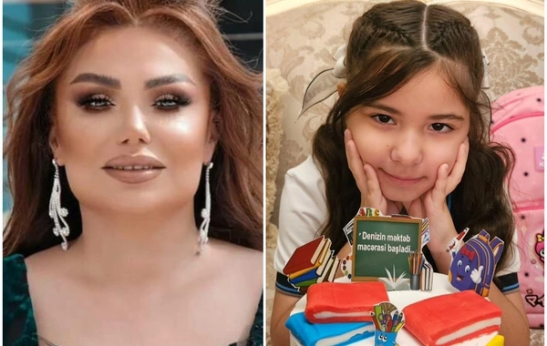 Könül Kərimova birinci sinifə gedən nəvəsini belə təbrik etdi