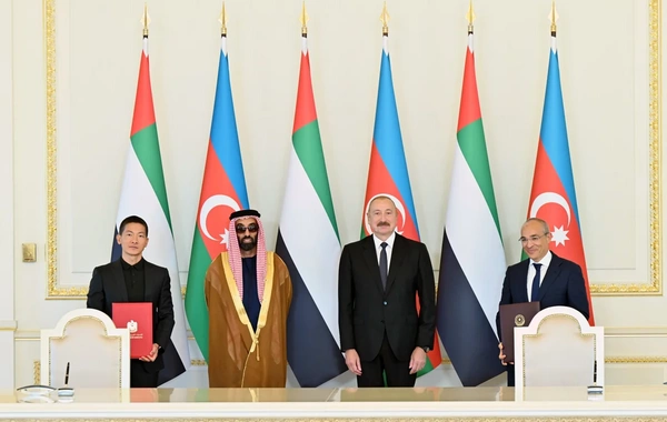 İlham Əliyev Birləşmiş Ərəb Əmirliklərinin milli təhlükəsizlik müşavirini qəbul edib
