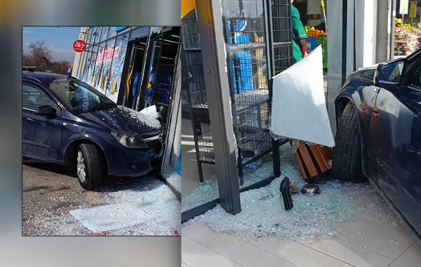 Автомобиль с отказавшими тормозами въехал в магазин