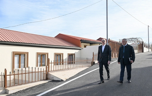 Prezident İlham Əliyev Xankəndinin Kərkicahan qəsəbəsində olub