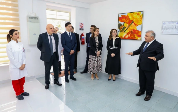 1 saylı İxtisaslaşdırılmış Poliklinikanın Laboratoriya şöbəsinin açılışı olub
