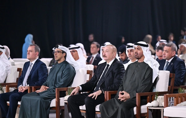 Əbu-Dabidə Azərbaycan Prezidenti İlham Əliyevin Birləşmiş Ərəb Əmirliklərinin Prezidenti ilə görüşü olub