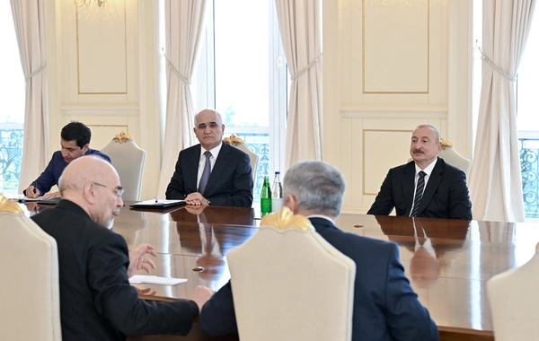 Prezident İlham Əliyev İran İslam Şurası Məclisinin sədrinin başçılıq etdiyi nümayəndə heyətini qəbul edib