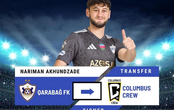 Səfirlik Nəriman Axundzadəni ABŞ klubuna keçməsi münasibətilə təbrik edib