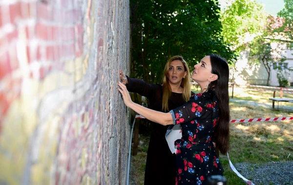 Leyla Aliyeva familiarized herself with the works being carried out in the Muhammed Fizuli Park in the city of Sheki