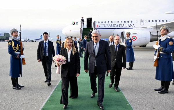 İtaliyanın Baş naziri Corcia Meloni Azərbaycana rəsmi səfərə gəlib