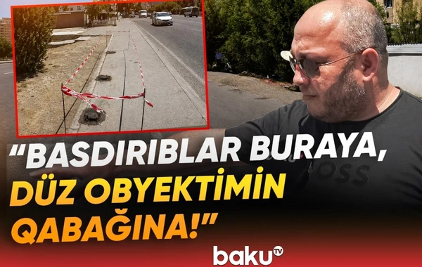Xətai sakinlərindən etiraz: Səkidə obyekt tikilir?