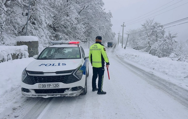 Yol polisi qarla bağlı XƏBƏRDARLIQ ETDİ