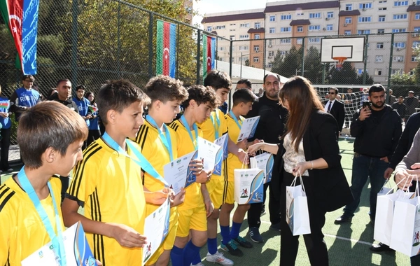 Bakıda Leyla Əliyevanın təşəbbüsü ilə keçirilən minifutbol turniri yekunlaşıb