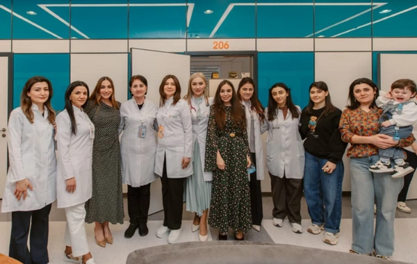 Leyla və Arzu Əliyevalar "Leyla Medical Center"in Pediatriya Mərkəzində olublar
