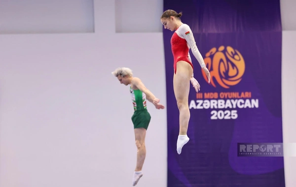 III MDB Oyunları: Sinxron proqramda finala yüksələn Azərbaycan gimnastları müəyyənləşib