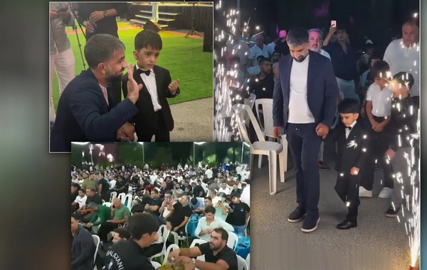 Bakıda tanınmış meyxanaçının oğlunun kiçik toy məclisi oldu, qonaqlar axın etdi