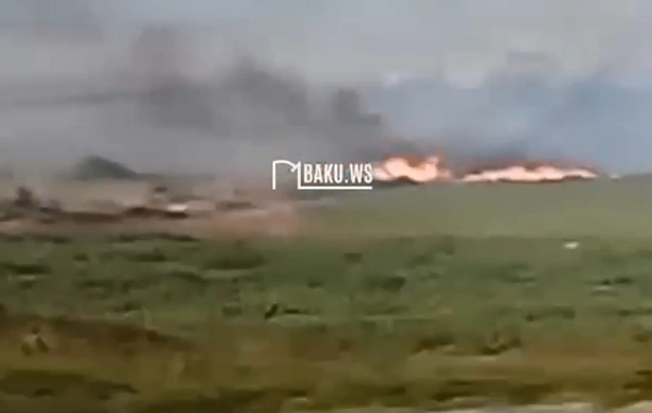 Lənkəranda açıq ərazidə YANĞIN
