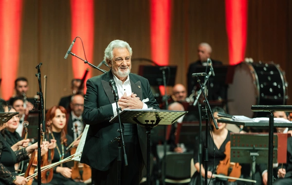 Placido Domingo performed at the Heydar Aliyev Center
