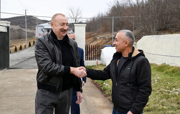 Prezident İlham Əliyev Ağdərə rayonunun Heyvalı kəndində görülmüş işlərlə tanış olub
