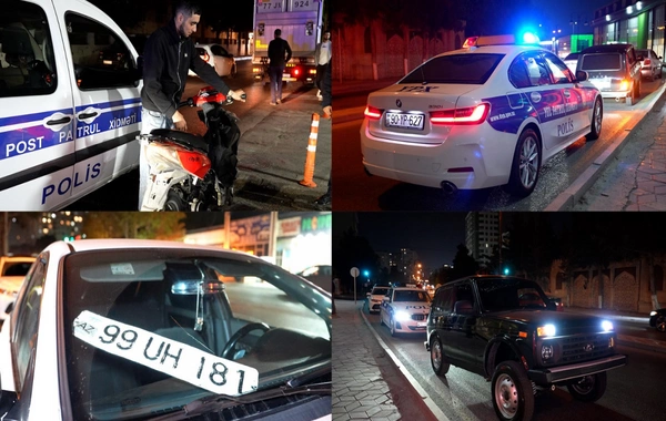 Polisdən REYD - Gecə səs-küy salan 12 nəfər saxlanıldı