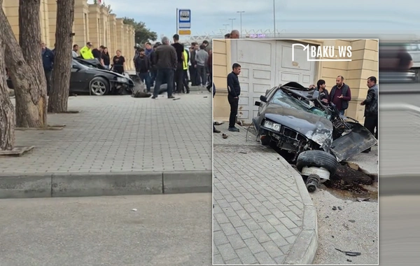 Buzovnada ağır QƏZA -  BMW sürücüsü ÖLDÜ