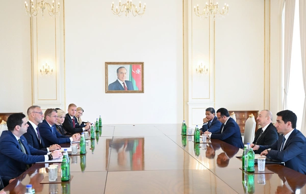 Prezident İlham Əliyev Slovakiya Milli Şurası sədrinin başçılıq etdiyi nümayəndə heyətini qəbul edib