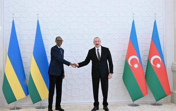 Ruanda Prezidentinin rəsmi qarşılanma mərasimi olub