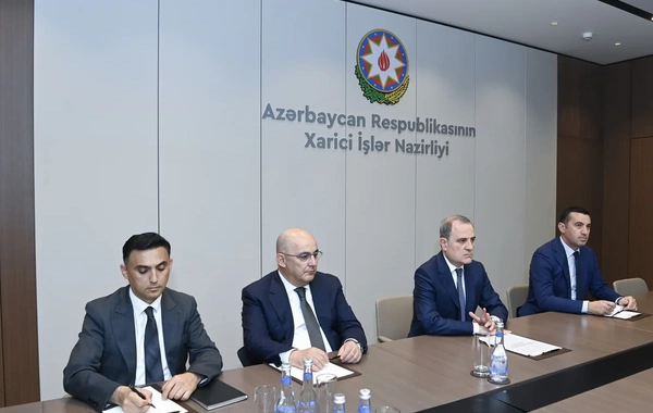 Ceyhun Bayramov Ümumdünya Gömrük Təşkilatının baş katibi Yan Sanders ilə görüşüb