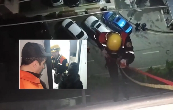 Bakıda yeniyetmə alpinist ləvazimatlarının köməyi ilə xilas edildi