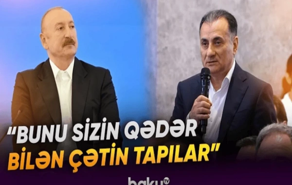 Prezident İlham Əliyev Mir Şahin Ağayevin sualını cavablandırdı: Mənim müraciətim yalnız Azərbaycan xalqına ola bilər