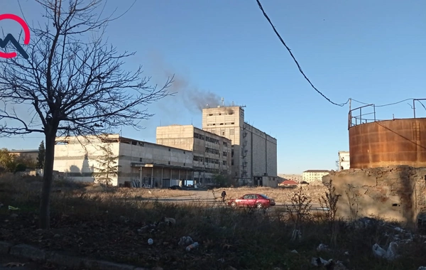 Gəncədə zavodda yanğın