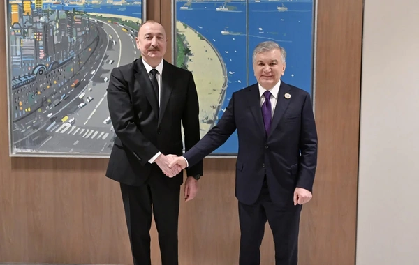 Президент Ильхам Алиев встретился с главой Узбекистана Шавкатом Мирзиёевым