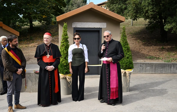 Мехрибан Алиева приняла участие в церемонии открытия проекта реставрации катакомб Святой Коммодиллы в Ватикане