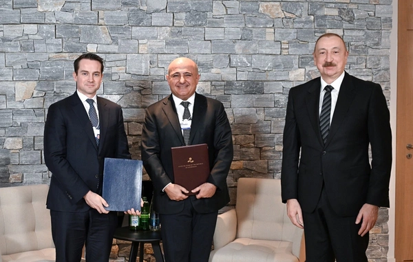 Ilham Aliyev met with the president of Brookfield Asset Management in Davos