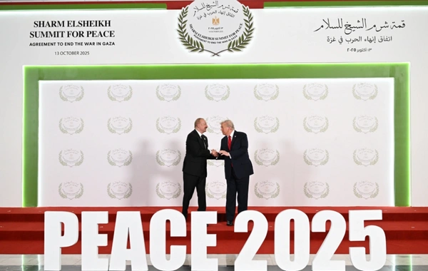 Prezident İlham Əliyev Yaxın Şərq Sülh Sammitində iştirak edib