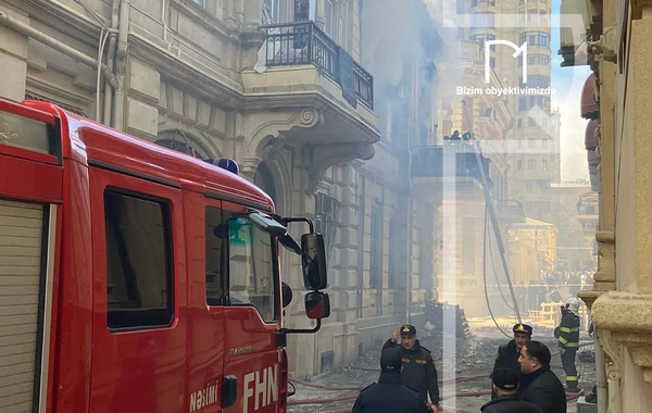 "Torqovı"da GÜCLÜ YANĞIN nəzarət altına alınıb, xəsarət alan var