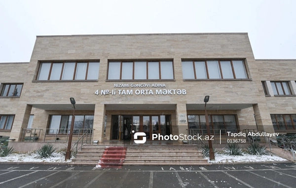 Xankəndi şəhərində yerləşən Nizami Gəncəvi adına 4 nömrəli tam orta məktəbdən REPORTAJ