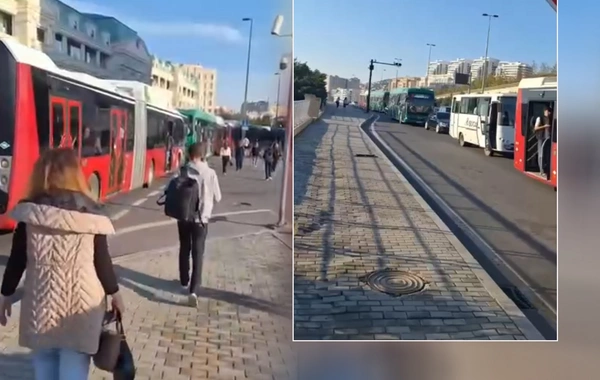 Azneft dairəsi istiqamətində TIXAC - İnsanlar piyada getdilər