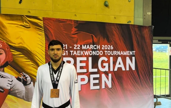 Gənc taekvondoçumuz Belçikada qızıl medal qazandı