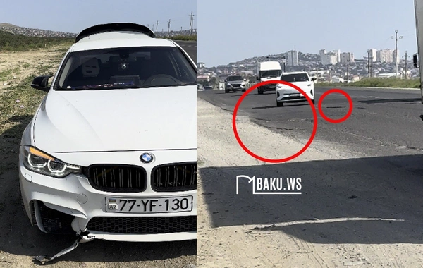 Sədərəyə gedən yolda sürücülərin KABUSU - BMW-yə ziyan dəydi